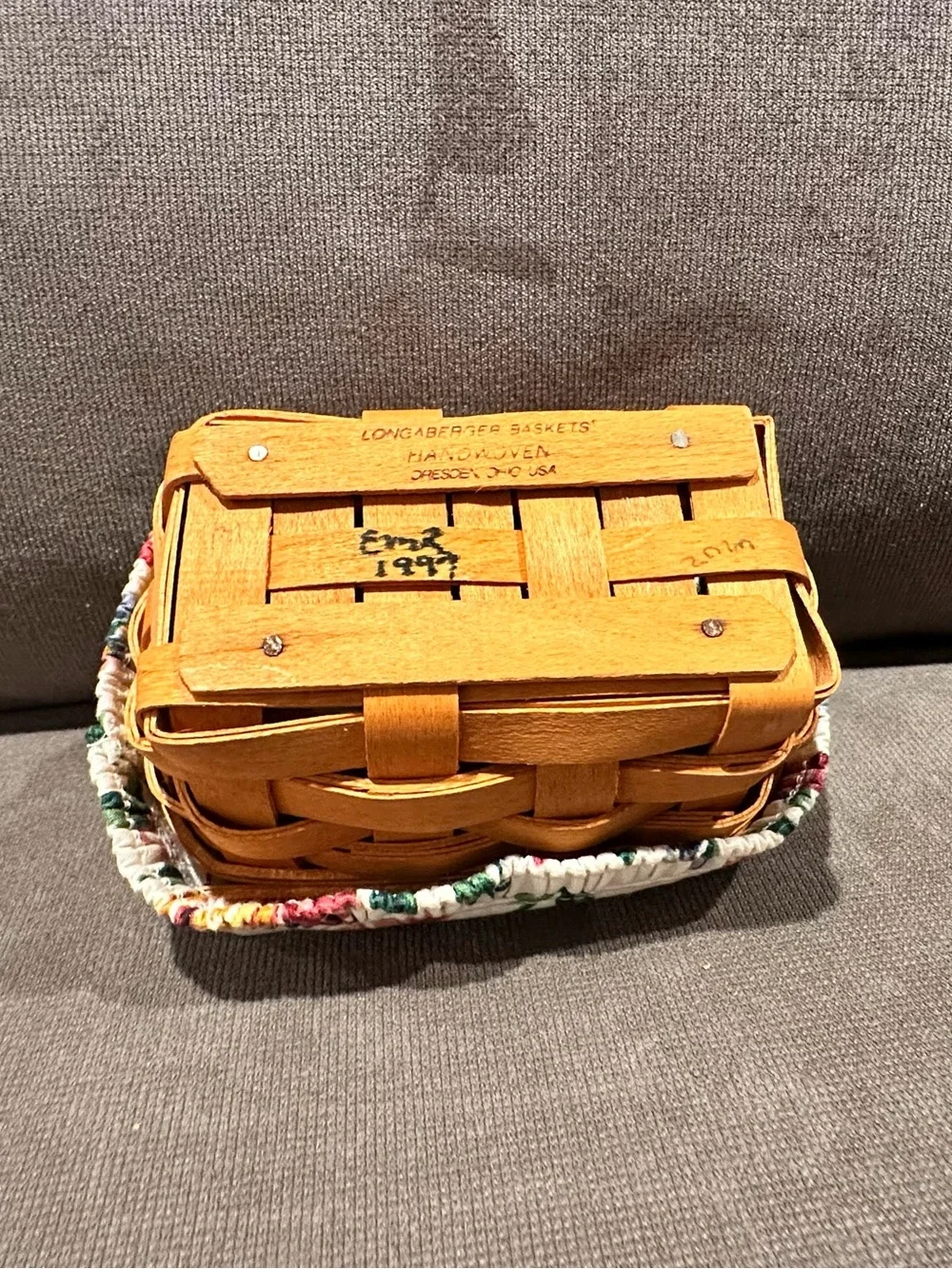 Longaberger basket removable